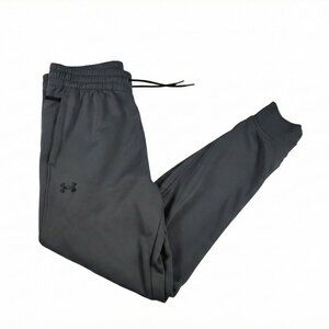 Under Armour Grey Joggers Sweatpants Cuffed Drawstring Men’s Large